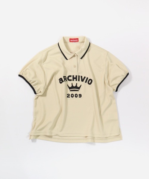 archivio(アルチビオ)の「<LADIES>パフスリーブUVポロシャツ(ポロシャツ・レディース・ブラック/ベージュ/ホワイト/レッド・L/M/S)」の4枚目の写真