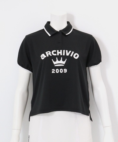 archivio(アルチビオ)の「<LADIES>パフスリーブUVポロシャツ(ポロシャツ・レディース・ブラック/ベージュ/ホワイト/レッド・L/M/S)」の5枚目の写真