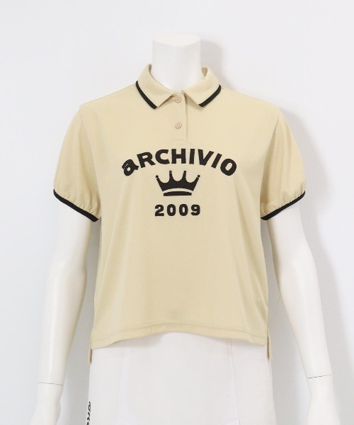 archivio(アルチビオ)の「<LADIES>パフスリーブUVポロシャツ(ポロシャツ・レディース・ブラック/ベージュ/ホワイト/レッド・L/M/S)」の8枚目の写真