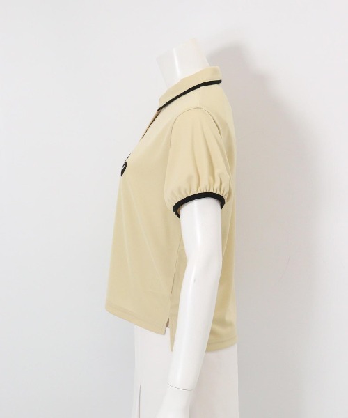 archivio(アルチビオ)の「<LADIES>パフスリーブUVポロシャツ(ポロシャツ・レディース・ブラック/ベージュ/ホワイト/レッド・L/M/S)」の9枚目の写真