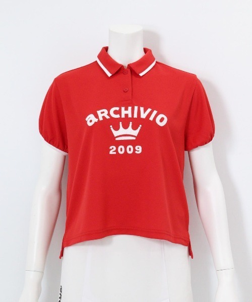 archivio(アルチビオ)の「<LADIES>パフスリーブUVポロシャツ(ポロシャツ・レディース・ブラック/ベージュ/ホワイト/レッド・L/M/S)」の6枚目の写真
