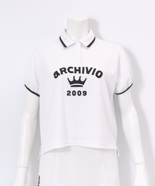 archivio(アルチビオ)の「<LADIES>パフスリーブUVポロシャツ(ポロシャツ・レディース・ブラック/ベージュ/ホワイト/レッド・L/M/S)」の7枚目の写真