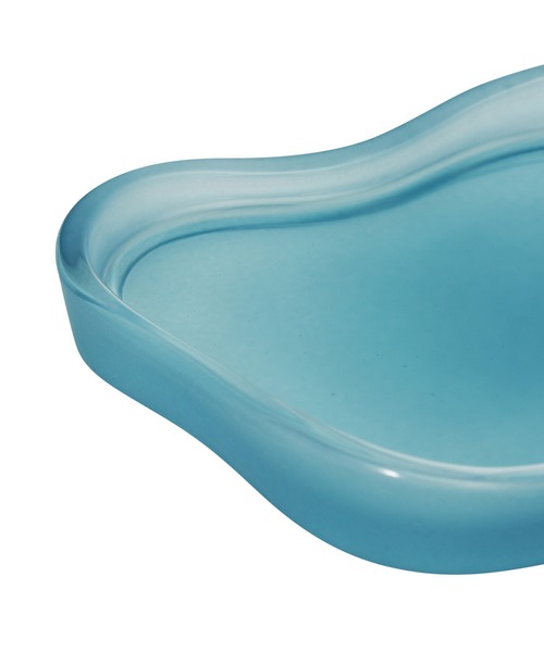 Francfranc（フランフラン）の「ガラスウェーブ アクセサリートレイ ブルー（ステーショナリー・レディース・ブルー・FREE）」の5枚目の写真