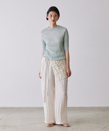 ADAWAS（アダワズ）の「ADAWAS/アダワス TAPE EMBROIDERY TWO-PIECE TROUSER SET 巻きスカート付きパンツ（その他パンツ）」