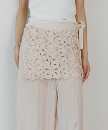 ADAWAS（アダワズ）の「ADAWAS/アダワス TAPE EMBROIDERY TWO-PIECE TROUSER SET 巻きスカート付きパンツ（その他パンツ・レディース）」