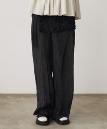 ADAWAS（アダワズ）の「ADAWAS/アダワス TAPE EMBROIDERY TWO-PIECE TROUSER SET 巻きスカート付きパンツ（その他パンツ）」