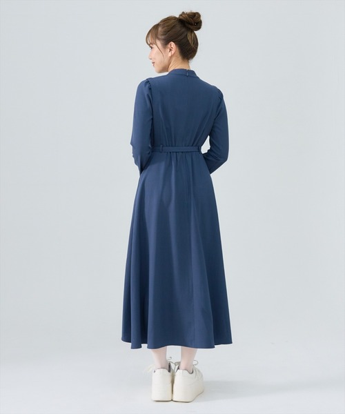 REDYAZEL(レディアゼル)の「シャドウラメストライプカシュクールワンピース(ワンピース・レディース・ミント/ネイビー/グレー・SMALL/MEDIUM)」の20枚目の写真