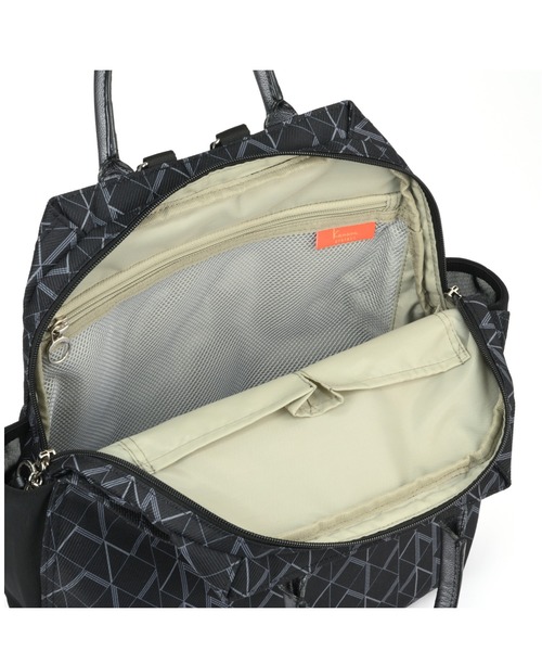 Kanana project(カナナプロジェクト)の「リュックサック KM-2 A4サイズ収納 13L 68714(バックパック/リュック・レディース・ブラック/グレー系その他/イエロー系・FREE)」の16枚目の写真