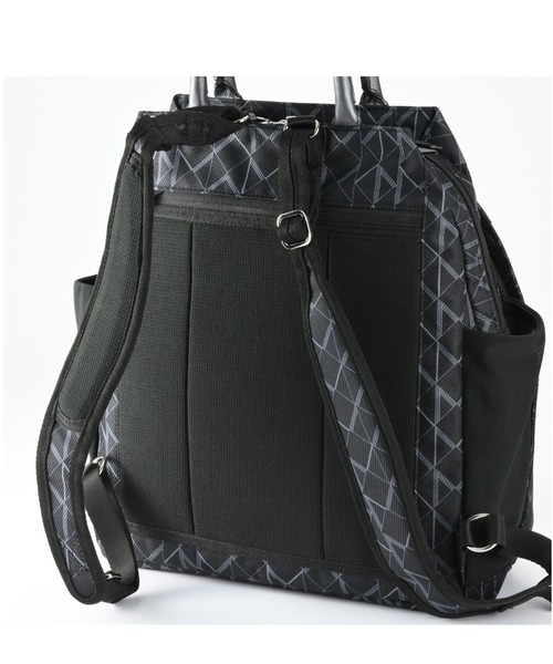 Kanana project(カナナプロジェクト)の「リュックサック KM-2 A4サイズ収納 13L 68714(バックパック/リュック・レディース・ブラック/グレー系その他/イエロー系・FREE)」の17枚目の写真