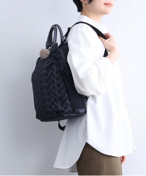 Kanana project(カナナプロジェクト)の「リュックサック KM-2 A4サイズ収納 13L 68714(バックパック/リュック・レディース・ブラック/グレー系その他/イエロー系・FREE)」の5枚目の写真