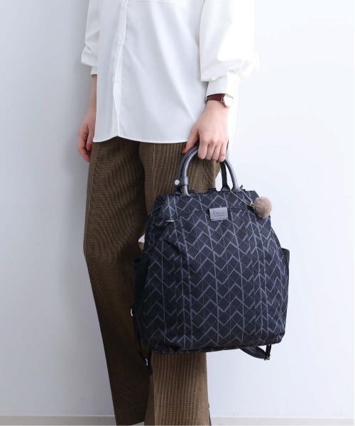 Kanana project(カナナプロジェクト)の「リュックサック KM-2 A4サイズ収納 13L 68714(バックパック/リュック・レディース・ブラック/グレー系その他/イエロー系・FREE)」の9枚目の写真