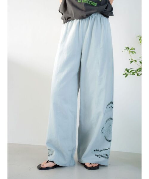 B00690 Ungrid アングリッド　カットワークラフパンツ Ungrid パンツ カットワークデザインラフパンツ レディース