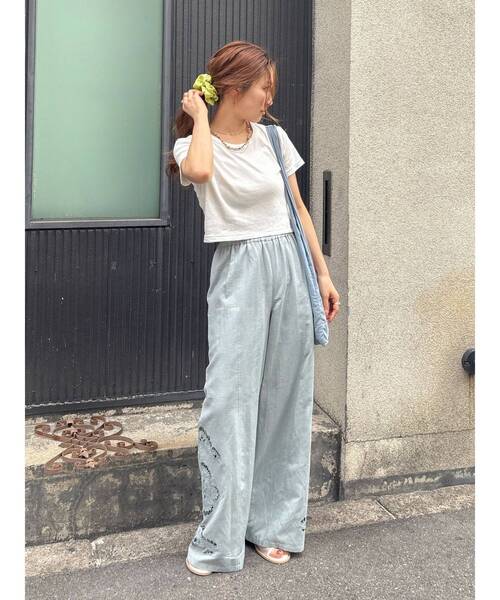 Ungrid（アングリッド）の「カットワークデザインラフパンツ