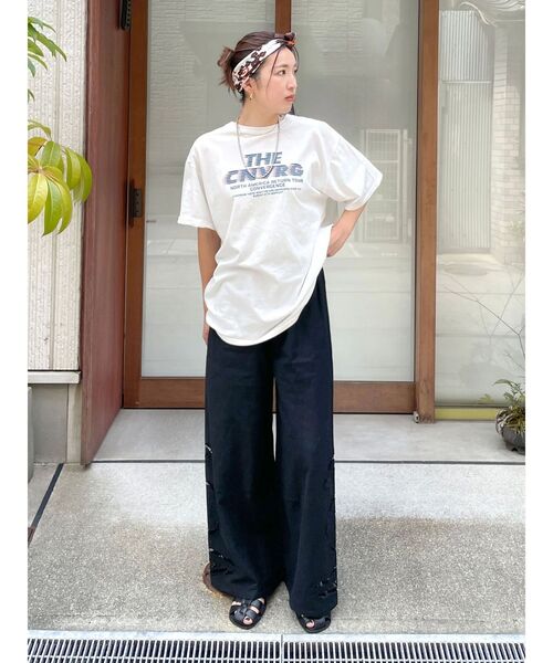 カットワークデザインラフパンツ　ブルー セール】カットワークデザインラフパンツ（その他パンツ
