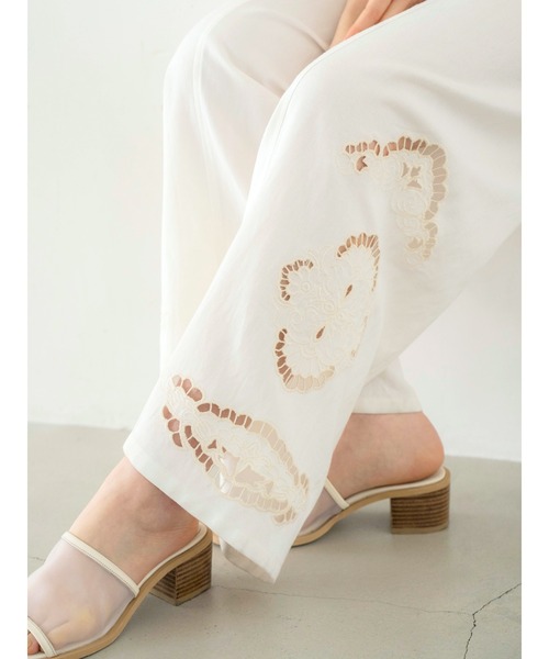 Ungrid（アングリッド）の「カットワークデザインラフパンツ（その他パンツ・レディース・オフホワイト/ブルー/ブラック・FREE）」の5枚目の写真