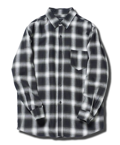 jiggys shop(ジギーズショップ)の「オンブレーチェック レギュラーカラー長袖シャツ(シャツ/ブラウス・メンズ・グレー/ブラック/ブルー・X-LARGE/LARGE/MEDIUM/SMALL)」の7枚目の写真