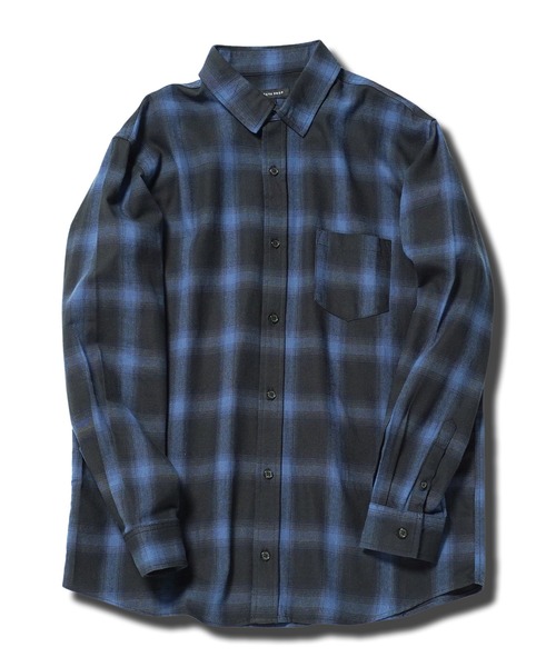 jiggys shop(ジギーズショップ)の「オンブレーチェック レギュラーカラー長袖シャツ(シャツ/ブラウス・メンズ・グレー/ブラック/ブルー・X-LARGE/LARGE/MEDIUM/SMALL)」の11枚目の写真
