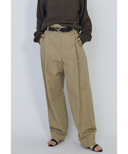 新品　プルミエアロンディスモン　リネン　パンツ　ワイド　麻　スラックス　ツイル 1er Arrondissement（プルミエアロンディスモン）の「レーヨンリネン