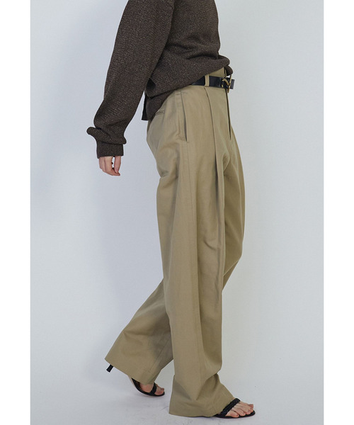 1er Arrondissement チノパンツ セール】コットンリネンチノパンツ（その他パンツ）｜1er