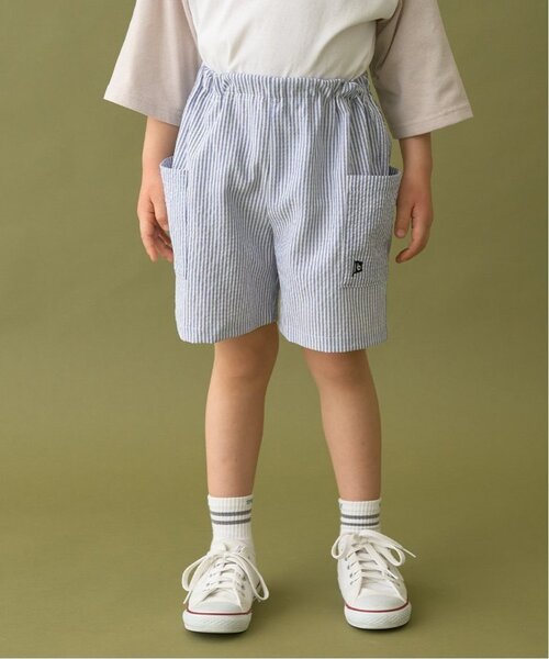 b・ROOM(ビールーム)の「【セットアップ可能】サイドポケットアソート4分丈パンツ【子供服】【キッズ】【男の子】【女の子】(その他パンツ・キッズ・ブルー/ブラック/アイボリー/ブルー系その他2/カラフル/モスグリーン/ベージュ/ミント/ネイビー/イエロー・150cm/130cm/120cm/110cm/140cm/100cm)」の6枚目の写真