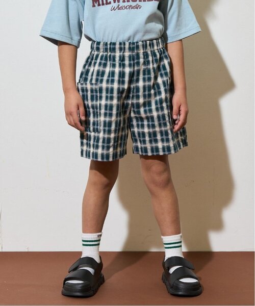 b・ROOM(ビールーム)の「【セットアップ可能】サイドポケットアソート4分丈パンツ【子供服】【キッズ】【男の子】【女の子】(その他パンツ・キッズ・ブルー/ブラック/アイボリー/ブルー系その他2/カラフル/モスグリーン/ベージュ/ミント/ネイビー/イエロー・150cm/130cm/120cm/110cm/140cm/100cm)」の4枚目の写真