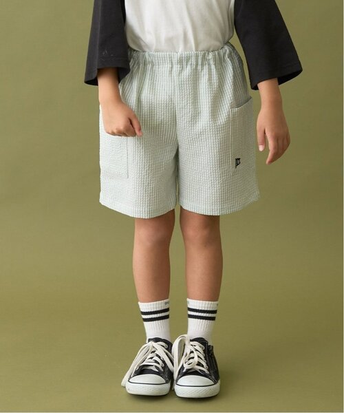 b・ROOM(ビールーム)の「【セットアップ可能】サイドポケットアソート4分丈パンツ【子供服】【キッズ】【男の子】【女の子】(その他パンツ・キッズ・ブルー/ブラック/アイボリー/ブルー系その他2/カラフル/モスグリーン/ベージュ/ミント/ネイビー/イエロー・150cm/130cm/120cm/110cm/140cm/100cm)」の5枚目の写真