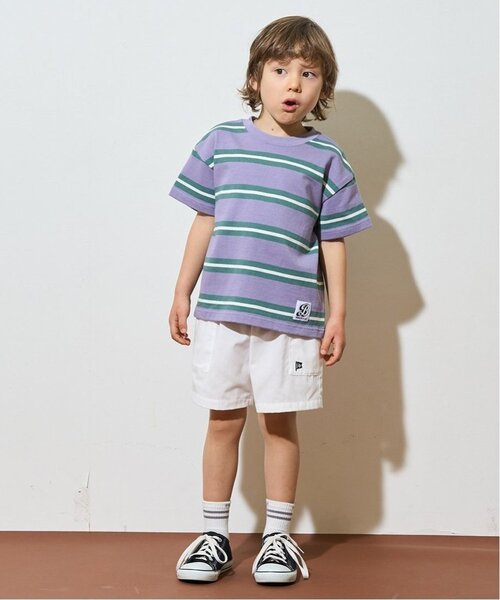 b・ROOM(ビールーム)の「【セットアップ可能】サイドポケットアソート4分丈パンツ【子供服】【キッズ】【男の子】【女の子】(その他パンツ・キッズ・ブルー/ブラック/アイボリー/ブルー系その他2/カラフル/モスグリーン/ベージュ/ミント/ネイビー/イエロー・150cm/130cm/120cm/110cm/140cm/100cm)」の11枚目の写真