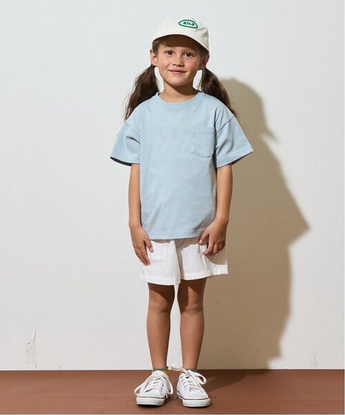 b・ROOM(ビールーム)の「【セットアップ可能】サイドポケットアソート4分丈パンツ【子供服】【キッズ】【男の子】【女の子】(その他パンツ・キッズ・ブルー/ブラック/アイボリー/ブルー系その他2/カラフル/モスグリーン/ベージュ/ミント/ネイビー/イエロー・150cm/130cm/120cm/110cm/140cm/100cm)」の13枚目の写真