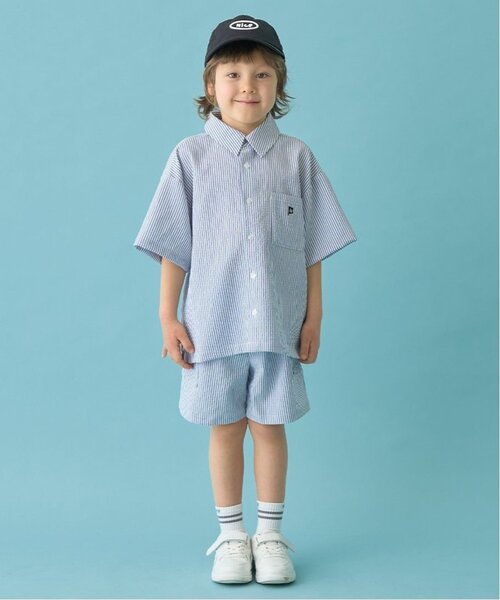 b・ROOM(ビールーム)の「【セットアップ可能】サイドポケットアソート4分丈パンツ【子供服】【キッズ】【男の子】【女の子】(その他パンツ・キッズ・ブルー/ブラック/アイボリー/ブルー系その他2/カラフル/モスグリーン/ベージュ/ミント/ネイビー/イエロー・150cm/130cm/120cm/110cm/140cm/100cm)」の22枚目の写真