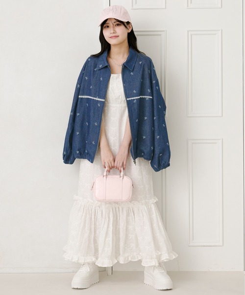 apres jour（アプレジュール）の「【セットアップ可能】柄アソートBIGブルゾン（ブルゾン・レディース・ブルー/ホワイト系その他2/ブラック系その他/インディゴブルー・フリー/X-LARGE）」の21枚目の写真