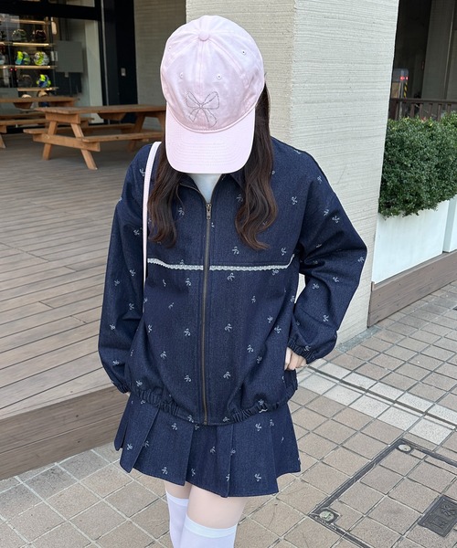 apres jour（アプレジュール）の「【セットアップ可能】柄アソートBIGブルゾン（ブルゾン・レディース・ブルー/ホワイト系その他2/ブラック系その他/インディゴブルー・フリー/X-LARGE）」の9枚目の写真