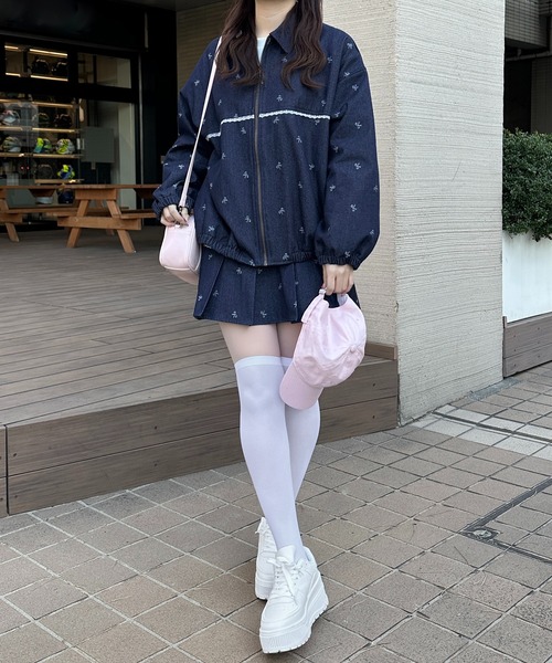 apres jour（アプレジュール）の「【セットアップ可能】柄アソートBIGブルゾン（ブルゾン・レディース・ブルー/ホワイト系その他2/ブラック系その他/インディゴブルー・フリー/X-LARGE）」の11枚目の写真