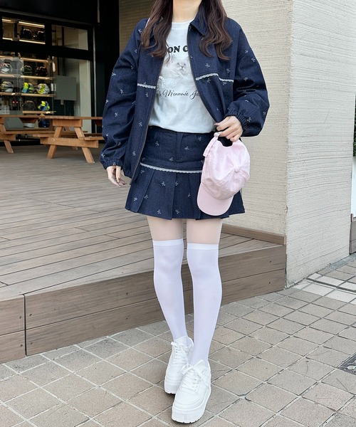 apres jour（アプレジュール）の「【セットアップ可能】柄アソートBIGブルゾン（ブルゾン・レディース・ブルー/ホワイト系その他2/ブラック系その他/インディゴブルー・フリー/X-LARGE）」の12枚目の写真