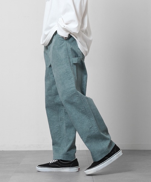 COBMASTER（コブマスター）の「【COBMASTER】 ピグメント ツイル ダブルニー ワイド ペインターパンツ（チノパンツ・メンズ・ブルー/サンドベージュ/チャコール・X-LARGE/LARGE/MEDIUM）」の18枚目の写真