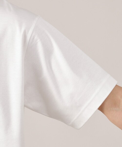 TAKEO KIKUCHI(タケオキクチ)の「ワンポイント カラー刺繍 Tシャツ(Tシャツ/カットソー・メンズ・ダークグリーン/ブルー/ホワイト/サンドベージュ・01/02/03/04/05)」の10枚目の写真