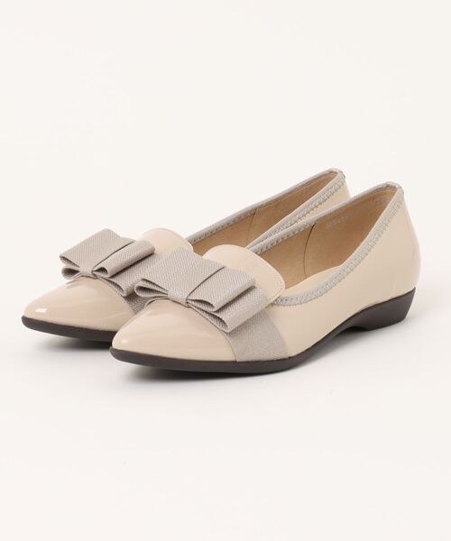 Bridget Birkin(ブリジットバーキン)の「【Bridget Birkin Walk】グログランリボンオペラパンプス(555224)(パンプス・レディース・ベージュ系その他/ブラック系その他・23.5/24/23/24.5/22.5)」の8枚目の写真