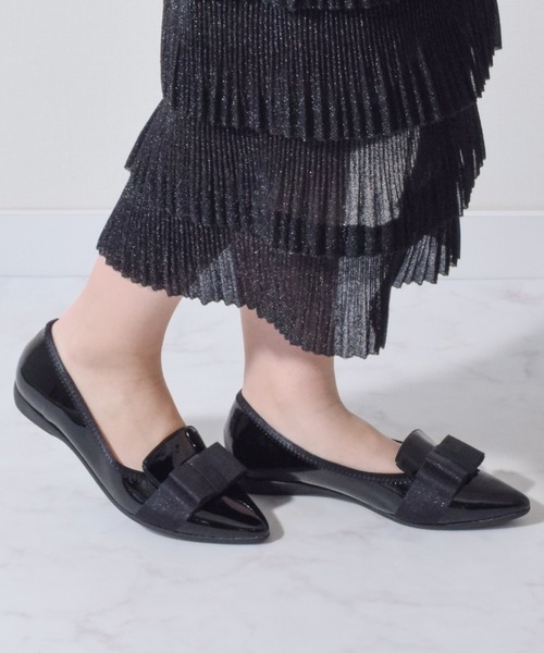 Bridget Birkin(ブリジットバーキン)の「【Bridget Birkin Walk】グログランリボンオペラパンプス(555224)(パンプス・レディース・ベージュ系その他/ブラック系その他・23.5/24/23/24.5/22.5)」の10枚目の写真