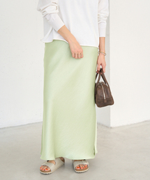 IENA | 《追加11》ダブルサテンスカート(スカート)