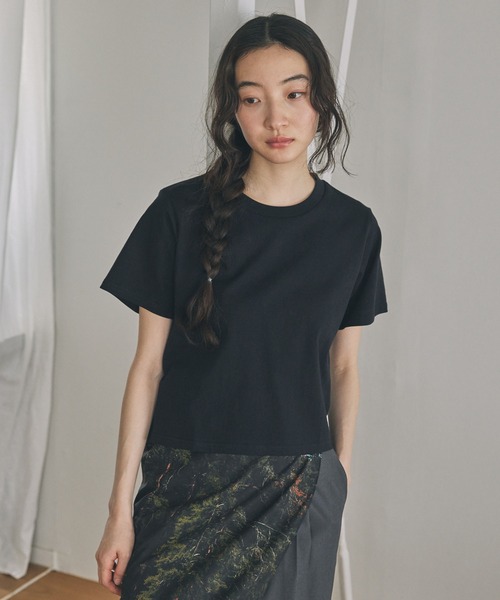 Unblend（アンブレンド）の「【Unblend】Unblend Basic 2セット ベーシック コットン パックTシャツ（Tシャツ/カットソー・レディース・イエロー系その他/ホワイト×グリーン/ブラック×レッド/ブラック×ホワイト/ブルー系その他・FREE）」の8枚目の写真