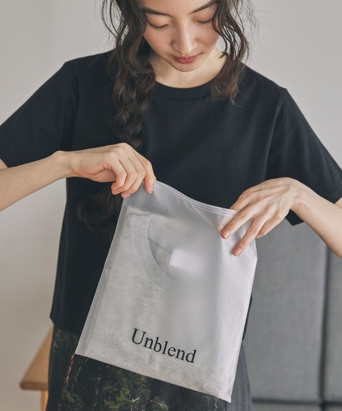 Unblend（アンブレンド）の「【Unblend】Unblend Basic 2セット ベーシック コットン パックTシャツ（Tシャツ/カットソー・レディース・イエロー系その他/ホワイト×グリーン/ブラック×レッド/ブラック×ホワイト/ブルー系その他・FREE）」の13枚目の写真