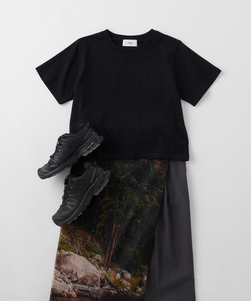 Unblend（アンブレンド）の「【Unblend】Unblend Basic 2セット ベーシック コットン パックTシャツ（Tシャツ/カットソー・レディース・イエロー系その他/ホワイト×グリーン/ブラック×レッド/ブラック×ホワイト/ブルー系その他・FREE）」の6枚目の写真