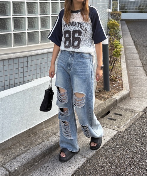 セール】《FIRSTMOODコラボ》レースドッキングフットボール