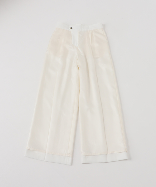 未使用、タグ付品　Deuxieme Classe タックチノワイドパンツ　34S Deuxieme Classe（ドゥーズィエムクラス）の「*TUCK CHINO