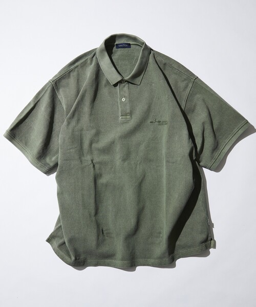 NAUTICA（ノーティカ）の「NAUTICA/ノーティカ Garment Dyed Polo Shirt/ガーメントダイ ポロシャツ（ポロシャツ・メンズ・チャコールグレー/オリーブ/ネイビー/ダークブラウン・X-LARGE/LARGE/MEDIUM）」の3枚目の写真