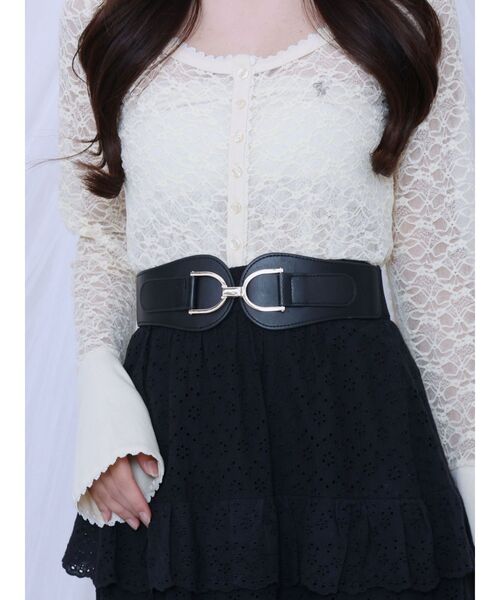 EATME（イートミー）の「ワイドゴムベルト（ベルト・レディース・ブラック・FREE）」の6枚目の写真