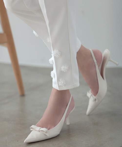 MERAKI(メラキ)の「裾フラワーパンツ(その他パンツ・レディース・ブラック/ホワイト・S/M/L)」の22枚目の写真