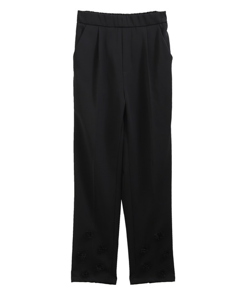 MERAKI(メラキ)の「裾フラワーパンツ(その他パンツ・レディース・ブラック/ホワイト・S/M/L)」の6枚目の写真