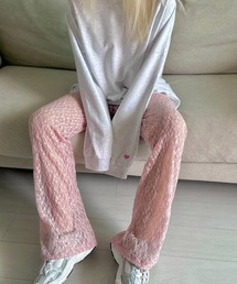 【 MEMECLE / メメクル 】レースフレアパンツ