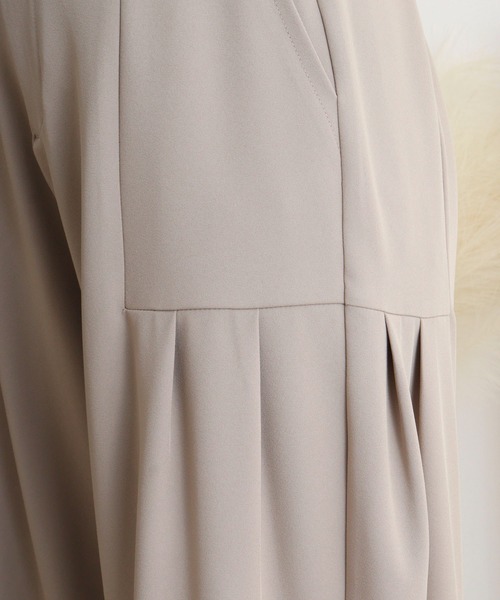 EGLANTINE（エグランティーヌ）の「EGLANTINE タック入りダンボールパンツ（その他パンツ・レディース・サンドベージュ/ブラック/キャメル・40）」の6枚目の写真