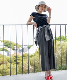 ANY SIS（エニィスィス）の「【ストレッチ・接触冷感・撥水・UVカット・洗える】エアリーストレッチ ワイドパンツ（その他パンツ）」